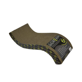 Scream S-Curved Cat Scratcher Loud Green and Black