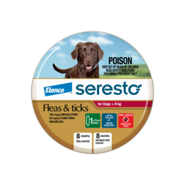 Seresto Flea and Tick Collar Dog Over 8kg Red