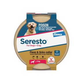 Seresto Flea and Tick Collar Dog Over 8kg Red