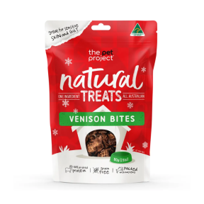 The-Pet-Project-Christmas-Venison-Bites-Dog-Treats-80g-front