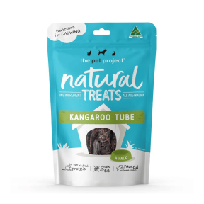 The Pet Project Natural Treats Kangaroo Tube 4 Pack