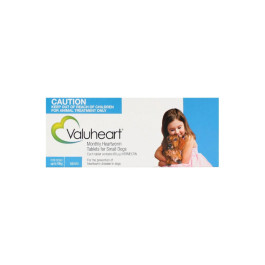 Valuheart Heartworm Tablets Small Dogs up to 10kg Blue