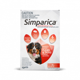 Simparica Dog Extra Large 40.1-60kg Red