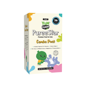 YumGuard Puree Star Combo Pack Treat for Cats 36 x 14g Short Expiry