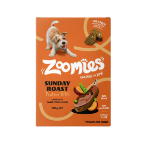Zoomies Sunday Roast Protein Bites Dog Treats 200g