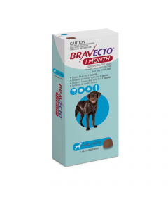Bravecto 1 Month Large Dog 20-40kg Blue 1 Pack - Expires 08/22