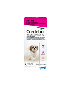 Credelio Chewable Dog Small 2.5-5.5kg Pink 3 Pack - Expires 11/23