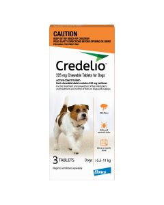 Credelio Chewable Dog Medium 5.5-11kg Orange 3 Pack - Expires 10/24