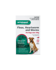 Aristopet Flea Heartworm & Worms Spot On Dog Over 25kg Red