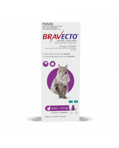 Bravecto Spot On Cat Large 13.8-27.5lbs Purple 2 Pack
