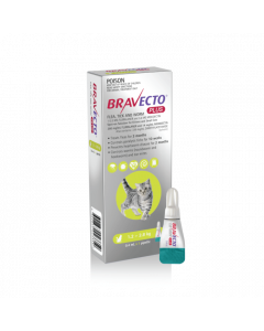 Bravecto Plus Cat 1.2-2.8kg Green