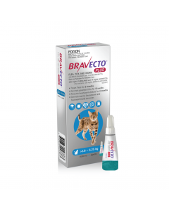 Bravecto Plus Cat 2.8-6.25kg Blue