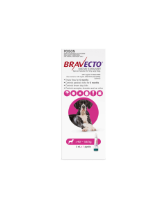 Bravecto Spot On Dog Very Large 40-56kg Pink 1 Pack