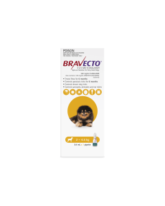 Bravecto Spot On Dog Very Small 2 - 4.5kg 1 Pack