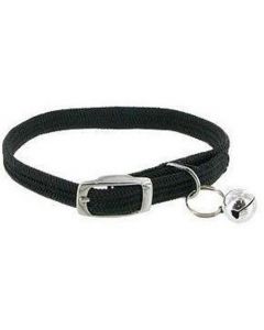 Nylon Stretch Cat Collar Black