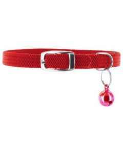 Nylon Stretch Cat Collar Red