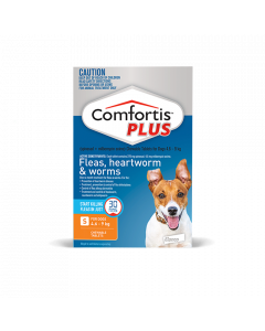 Comfortis Plus Dog Small 4.6-9kg Orange