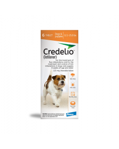 Credelio Chewable Dog Medium 5.5-11kg Orange 12 Pack