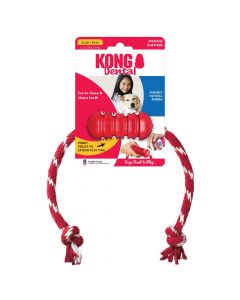 KONG Dental With Rope Dog Toy