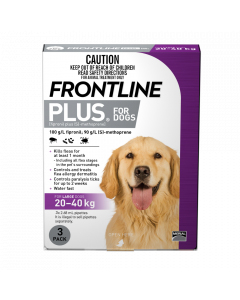 Frontline Plus Dog Large 20-40kg Purple