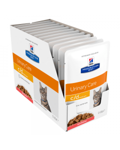 Hill's Prescription Diet Cat c/d Urinary Care Multicare Salmon 12 x 85g