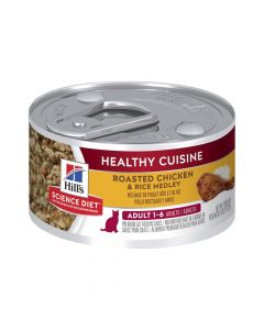 Hill's Science Diet Adult Healthy Cuisine Chicken & Rice Medley Canned Cat Food 24 x 79g