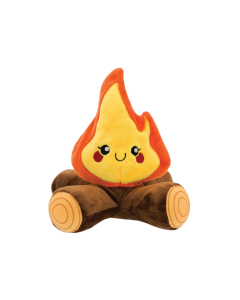 HugSmart Fuzzy Friendz Camping Pup Campfire Dog Toy 