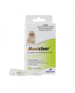 Moxiclear Puppies & Small Dogs Up To 4kg Green 3 Pack