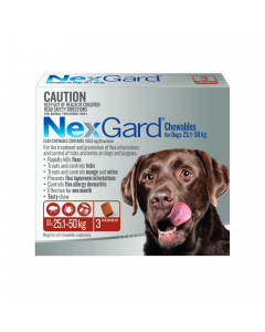 NexGard Chewables Dog Large 25.1 - 50kg Red
