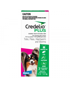 Credelio Plus Dog Small 2.8-5.5kg Pink