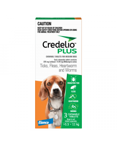 Credelio Plus Dog Medium 5.5-11kg Orange