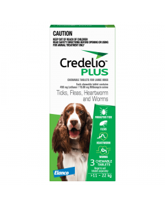 Credelio Plus Dog Large 11-22kg Green
