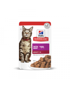 Hill's Science Diet Cat Adult Beef 12x85g