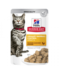 Hill's Science Diet Cat Adult Urinary Hairball Chicken 12 x 85g