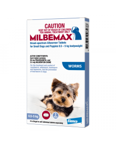 Milbemax Allwormer Dog Small 0.5-5kg