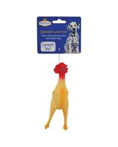 Prestige Squeaky Latex Chicken Dog Toy
