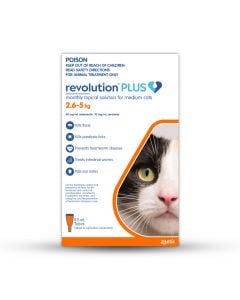 Revolution Plus Medium Cats 2.6-5kg Orange
