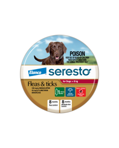 Seresto Flea and Tick Collar Dog Over 8kg Red