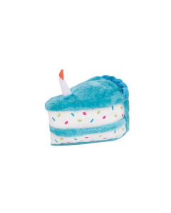ZippyPaws NomNomz Birthday Cake Blue Dog Toy