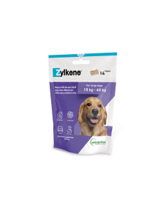 Zylkene Anxiety & Behaviour Dog Large 15-60kg Chews 450mg 14 Pack
