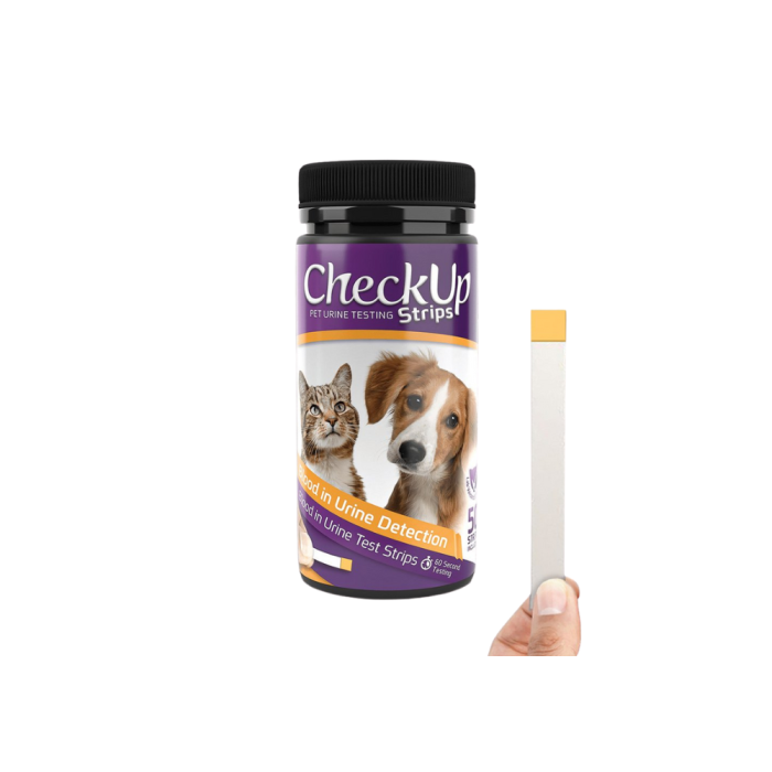 CheckUp Dog & Cat Urine Testing Strips for UTI Detection 50 Pack VetProductsDirect Vet