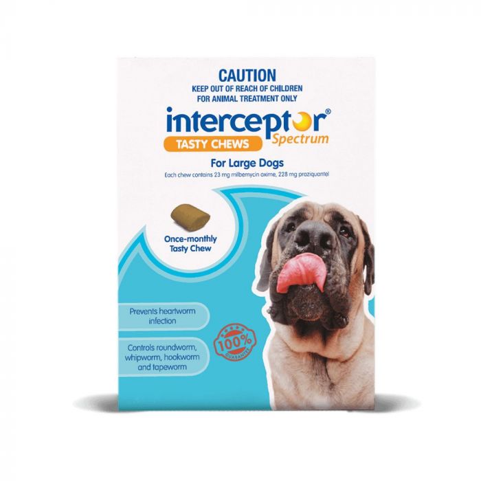 Heartworm interceptor deals spectrum dogs