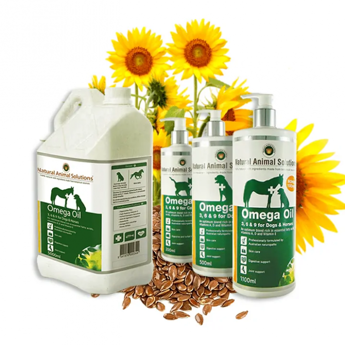 Natural Animal Solutions Omega Oil 3, 6 & 9 Oil for Dogs and Horses Vet Products Direct Australia