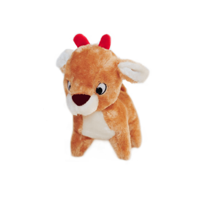 Christmas reindeer dog toy top