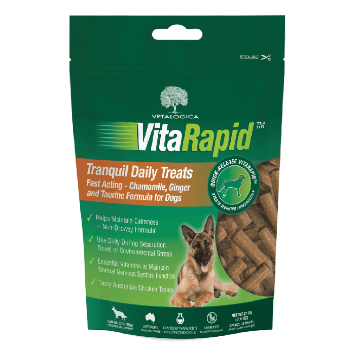 Vetalogica VitaRapid Dog Tranquil Treats 210g VetProductsDirect