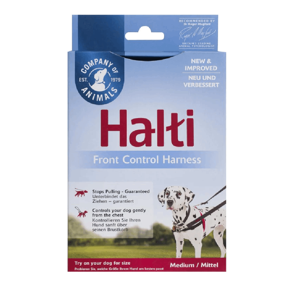 Halti front fastening harness outlet