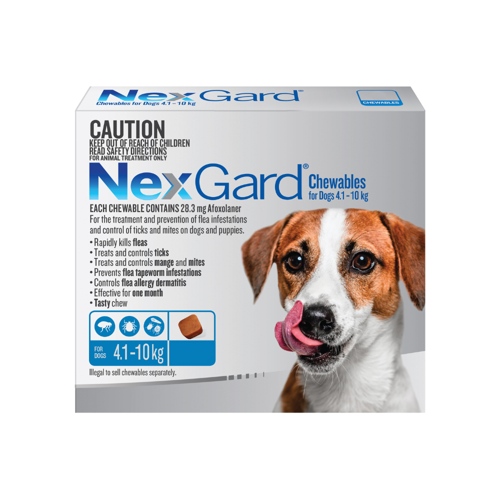 NexGard Chewables Dog Small Blue VetProductsDirect