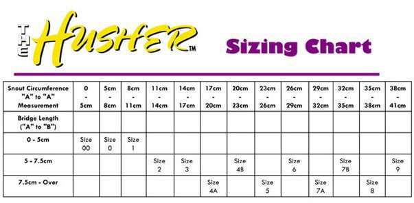 Husher Sizing Chart