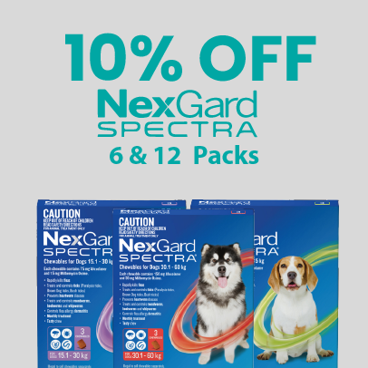 10% Off NexGard Spectra 6 & 12 Packs